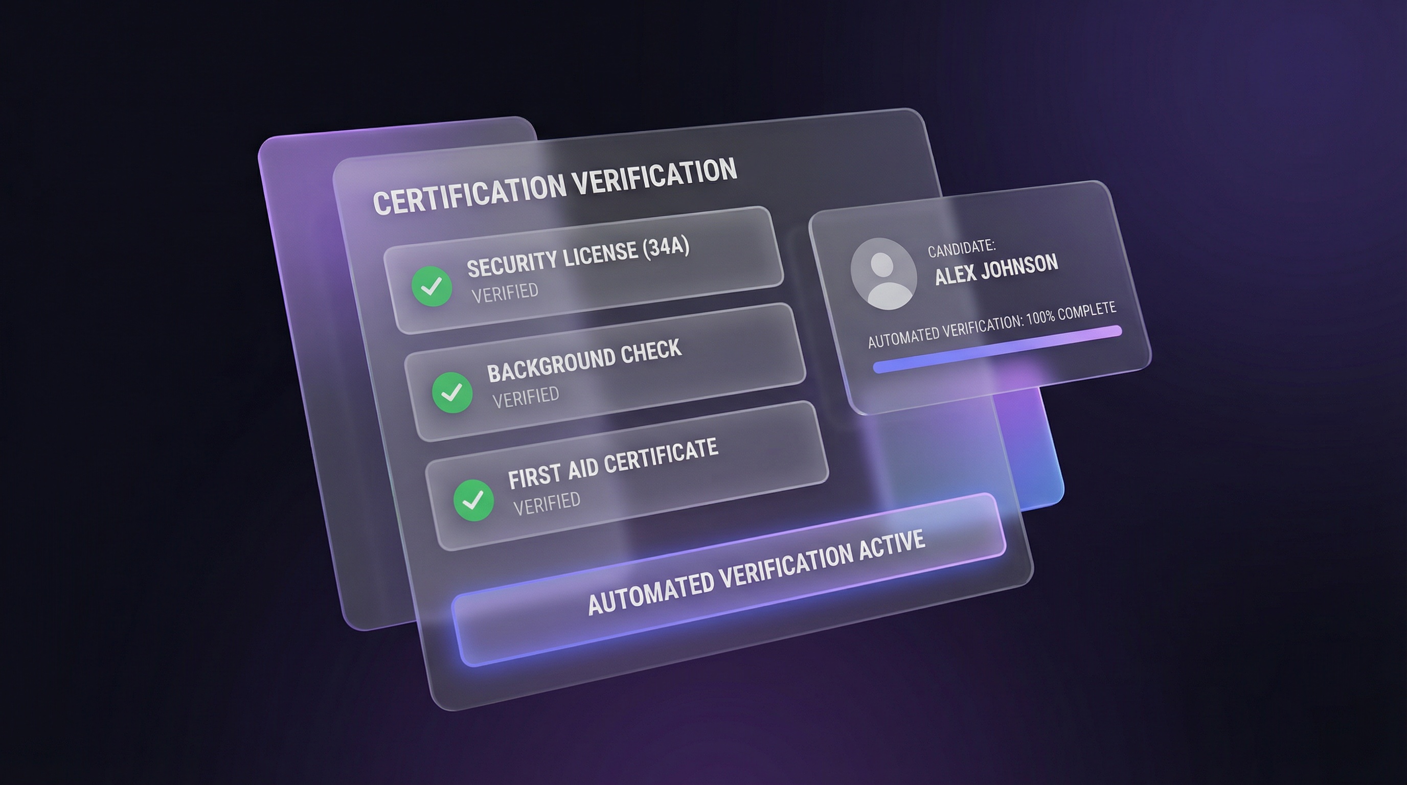Certificaciones y acreditaciones verificadas automáticamente